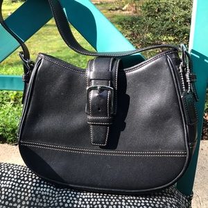 Coach leather hobo bag EUC